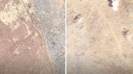 Totale Verwüstung: Wohl 78 Prozent zerstört – Satellitenbilder zeigen Folgen des Gaza-Kriegs