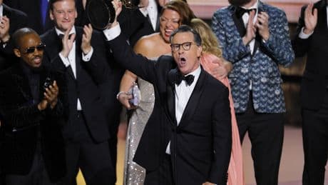 Here’s what Stephen Colbert said in emotional Emmys speech following ‘Late Show’ cancellation