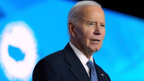 Joe Biden makes first public appearance after cancer diagnosis