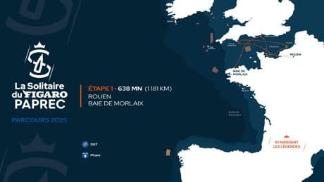 Solitaire du Figaro Paprec : changement de parcours sur la première étape