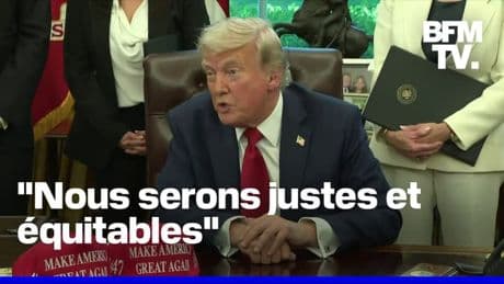 Droits de douane, Russie, Ukraine, Elon Musk: la prise de parole de Donald Trump en intégralité