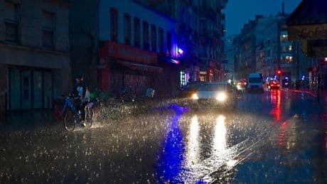 France storms in terrifying video as subway stations flood and Parliament stops