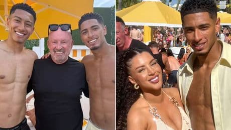 Jude Bellingham parties with brother Jobe at Wayne Lineker’s O Beach in Ibiza as Real Madrid star kicks off his summer