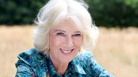 Queen Camilla beams in birthday photo and describes clingfilm gift as 'brilliant'