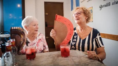Bíter y abanicos a 40 grados, en la Ribera d'Ebre