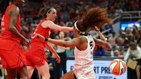 Tempers flare after Caitlin Clark’s flagrant foul on Angel Reese in wild scene in WNBA opener