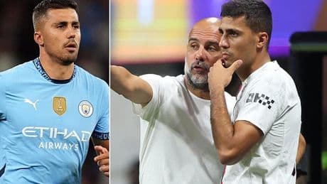 Man City receive Rodri boost after midfielder's injury concern as he faces race against time to be fit for Premier League season opener