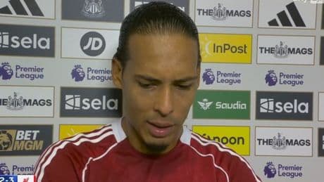 Virgil van Dijk brings Rio Ngumoha back down to earth after Liverpool heroics