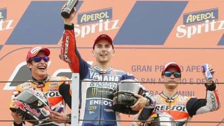 Jorge Lorenzo descubre el punto fuerte y débil de Márquez, Rossi, Stoner y Pedrosa y saca pecho: "Soy el único en ganarlos a todos"