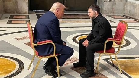 Donald Trump made bombshell admission to Zelensky during Pope funeral faceoff