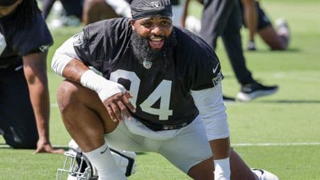 Raiders star Christian Wilkins cut from NFL team after meeting room kissing incident