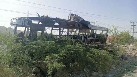 Horror as 4 children killed and 38 injured after suicide bomber strikes school bus
