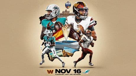Los Washington Commanders acompañarán a los Dolphins en el partido histórico de la NFL en el Santiago Bernabéu