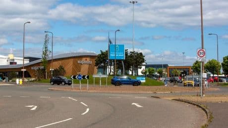 Massive fire breaks out at the second largest retail park in the UK as smoke billows into sky and shops forced to close