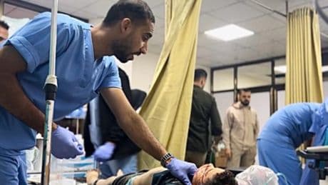 El horror es este hospital de Gaza