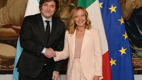 Milei inicia en Roma una gira internacional que le llevará a Francia, España e Israel