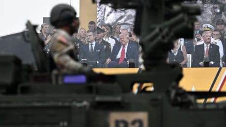 Tanks, guns and face-painting
