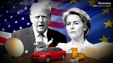 Automóviles y sus componentes, semiconductores, productos farmacéuticos y madera, claves en el acuerdo comercial entre la UE y EEUU