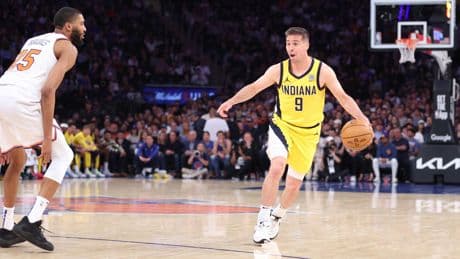 Play-offs NBA : les Pacers de justesse face à New York, les Knicks n’ont plus le choix