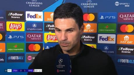 Mikel Arteta reveals what PSG coaches told him after Arsenal defeat