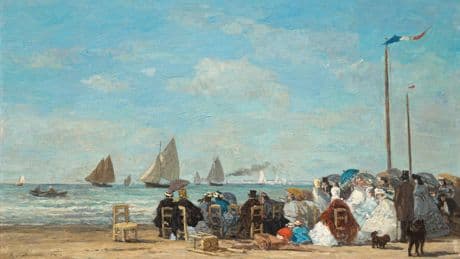 Monet-Boudin : été 1870, parties de plage