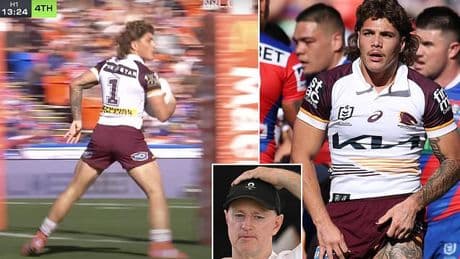 Reece Walsh jokes he risked the wrath of Michael Maguire with 'strange' try-scoring act