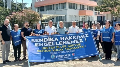 Temel Conta işçilerinin grevi 256 gündür sürüyor: Sendikalı çalışmak kırmızı çizgimiz