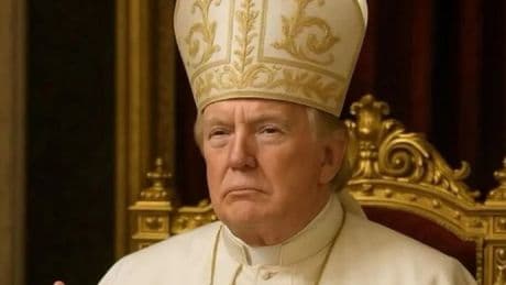 Foto van 'paus Trump' krijgt kritiek: ’Pathologische grootheidswaanzin’