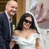 Charli XCX's wedding ring value 'REVEALED': Brat singer continues to defy showbiz traditions with modest band after donning mini dress and shades to tie the knot with The 1975's George Daniel in low key ceremony