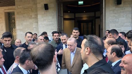 Cumhurbaşkanı Erdoğan bayram namazını Marmaris Okluk Millet Camii'nde kıldı