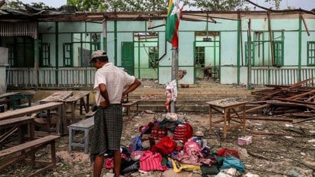 Militärdiktatur: 22 Tote bei Luftangriff auf Schule in Myanmar