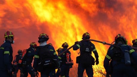 Villages Evacuated on Greek Tourist Island as Wildfires Rage