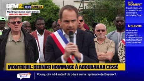 "Nous avons perdu un frère": le maire de Montreuil s'exprime lors d'un hommage à Aboubakar Cissé