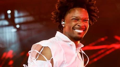 Coachella music festival horror as singer d4vd suffers nasty fall live on stage