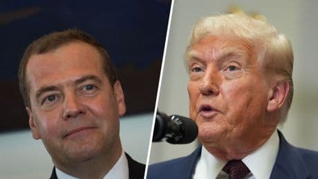 Trump zegt nucleaire onderzeeërs te verplaatsen na dreigementen Medvedev