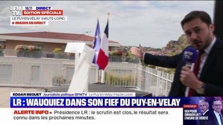 Présidence LR: en immersion au sein de la soirée électorale de Laurent Wauquiez au Puy-en-Velay