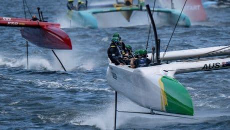 Los catamaranes F50 de SailGP se han puesto por las nubes