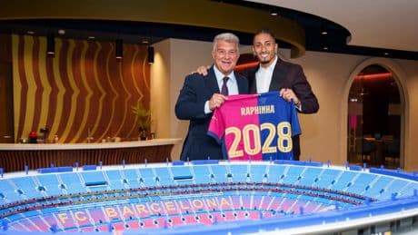 Raphinha ya es del Barça hasta el 2028