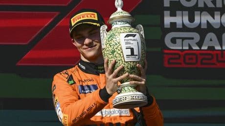 Norris lidera el séptimo doblete de McLaren y Alonso, quinto, brilla en Hungría