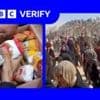 BBC Verify examines footage of chaos at aid site in Gaza