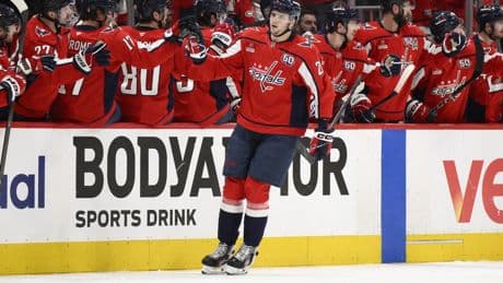 Fanatics Sportsbook promo for Stanley Cup Playoffs: Hurricanes vs. Capitals Game 2 predictions, odds