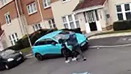 Thug beats his screaming girlfriend unconscious in horrifying doorbell footage