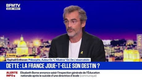 Vote de confiance du 8 septembre: "François Bayrou est au crépuscule", lance le philosophe Raphaël Enthoven