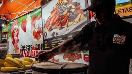 LA's immigrant street vendors fear ICE raids but are still slinging tacos