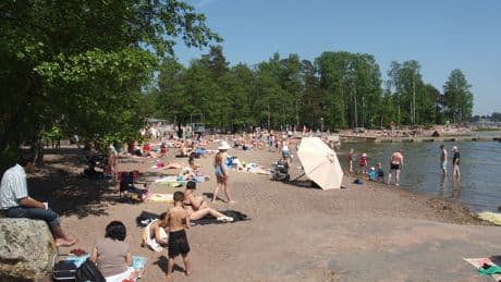 Los veranos son tan cortos en Finlandia que ha aceptado a un invitado para disfrutar de las playas: kilos de caca
