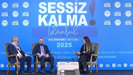 Soykırımcı İsrail'in zulmü dünyaya haykırılıyor... "Filistin İçin Sessiz Kalma" programı başladı