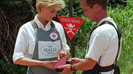 Prince Harry is in Angola to raise awareness for land mine clearing, repeating Diana's 1997 trip