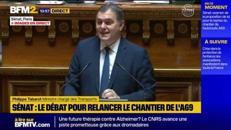 Autoroute A69: "Un projet de territoire, porté et souhaité par l'immense majorité des acteurs locaux", déclare Philippe Tabarot, ministre des Transports