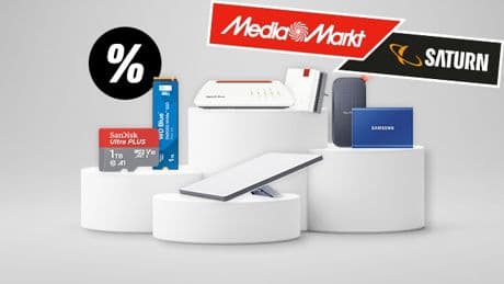 Top-Router, Repeater und Speicherangebote in der MediaMarkt-Woche