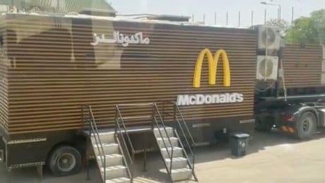 Saudi Arabia rolls out mobile McDonalds for Donald Trump during first state visit